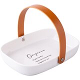 Altom design porculanska posuda s kožnom ručkom 20X14X4 cm | shoptok.hr