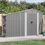 vidaXL Vrtna lopa siva 277x93x179 cm pocinkano jeklo Cene