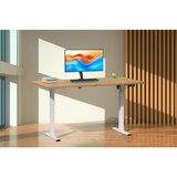 MID.YOU Dvižna Miza E-lona, Barva Hrasta, Bela, 110x80cm | Shoptok.si