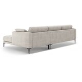 Micadoni Bež kutna garnitura (s desnim kutom/s ležaljkom) Bemy – | shoptok.hr