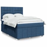  Krevet s oprugama i madracem plavi 140x200 cm od tkanine | shoptok.hr