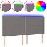  Posteljno vzglavje temno sivo 180x5x118/128 cm blago, (20932962) | Shoptok.si