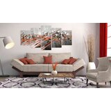 Slika na akrilnom staklu - Orange Stream 100x50 | shoptok.hr