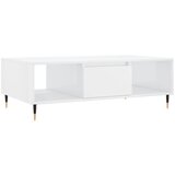 Maison Chic Klubska mizica - kavna mizica - Nizka mizica visok sijaj bela 104x60x35 cm inženirski les, (21752650) Cene