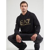 Ea7 Emporio Armani Sweater majica zlatna / crna | shoptok.hr