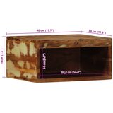  Zidni TV ormarić 40x30x19 cm Obrađeno puno drvo | shoptok.hr