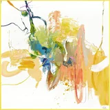 Malerifabrikken Slika z ročno naslikanimi elementi 102x102 cm Confidential Yellow –