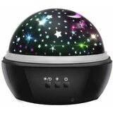 Kruzzel uSB LED RGB projektor nočna lučka - menjava projekcij črna 00016857 | Shoptok.si