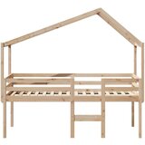  Visoki krevet s krovom 75 x 190 cm od masivne borovine | shoptok.hr