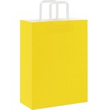  Papirnate vrećice 50 kom s ručkama žute 26x12x35 cm | shoptok.hr