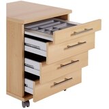 MID.YOU Predalnik Na Kolescih Serie 500, Barva Bukve | Shoptok.si