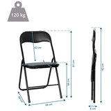 MID.YOU Zložljiv Stol Tudela Basic, Črna | Shoptok.si