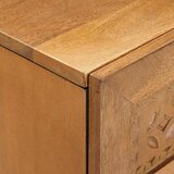  Kreveta 2 kom. 120 x 33,5 x 75 cm masivno drvo manga Smeđa | shoptok.hr