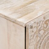 TV ormar s ladicama Bijelo 105 x 33,5 x 46 cm Čvrsto drvo manga | shoptok.hr