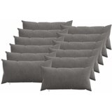  Presvlaka za jastuk 12 pcs HEERLEN Tamnosiva 40 x 80 cm Kord | shoptok.hr