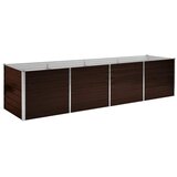  Povišena vrtna gredica smeđa 320 x 80 x 77 cm pocinčani čelik | Eponuda.ba