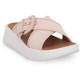 Fitflop Japonke F Mode Buckle Canvas Platform Rožnata | Shoptok.si