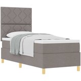  Krevet s opruga kutije Sivo-smeđa 80 x 200 cm tkanina | shoptok.hr