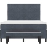  Krevet s opruga kutije Tamno siva 200 x 160 cm Baršun | shoptok.hr