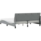 vidaXL Krevet s madracem svjetlosivi 180x200 cm od tkanine | shoptok.hr