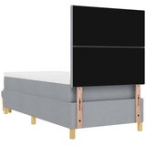  Krevet s opruga kutije Svjetlosiva 190 x 90 cm tkanina | shoptok.hr