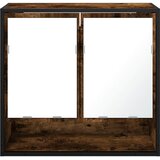  Kupaonski ormarić s ogledalom dimljeni hrast 65x20x60 cm | Eponuda.ba