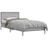  Okvir kreveta s uzglavljem Siva Sonoma 80 x 200 cm | shoptok.hr