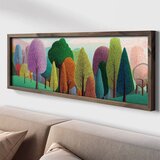 WALLXPERT LAC015-120 Multicolor Decorative Framed MDF Painting | Eponuda.com