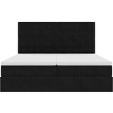vidaXL Okvir kreveta s madracima crni 160x200cm baršunasti | shoptok.hr