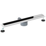  Odvod za tuš s staklenim poklopcem i 360° sifonom Crna 70 cm | shoptok.hr