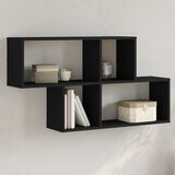 Maison Chic Stenska polica - Viseča Polica črna 100x20x53 cm inženirski les, (21793491) | Shoptok.si