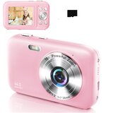 INF digitalni fotoaparat 1080P 44MP 16x zoom 2,4-palčni zaslon, 32GB kartica pink, (21296556) | Shoptok.si