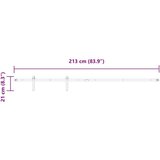 vidaXL Komplet kliznih vrata ormarića 213 cm ugljični čelik | shoptok.hr