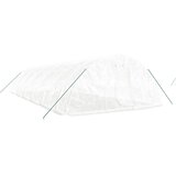  Staklenik s čeličnim okvirom bijeli 60 m² 12 x 5 x 2,3 m | shoptok.hr
