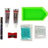 DIY Diamond Reindeer Crystals 3D Keyring Set Blue | shoptok.hr