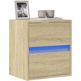 Maison Chic Stenska TV omarica - TV stojalo - Televizijska omarica z LED lučkami sonoma hrast 41x31x45 cm, (21698906) | Shoptok.si
