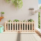 vidaXL Vrtna visoka greda z ograjico 150x50x50 cm trdna borovina Cene