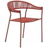 Kave Home Opečnato oranžni jedilni stoli v kompletu 4 ks iz umetnega ratana Futadera – | Shoptok.si