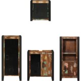 vidaXL Set namještaja za kupaonicu 4 pcs Čvrsto reciklirano drvo | shoptok.hr