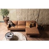 WOOOD Rjava kotna sedežna garnitura iz umetnega usnja (desni kot) Rodeo – | Shoptok.si