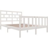  Posteljni okvir bel iz borovine 140x200 cm, (20644525) | Shoptok.si
