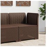 vidaXL Fotelja za jedan Vrtna Sofe Izgled Ratan PP Smeđa - Smeđa Kutna sofa bez jastuka | shoptok.hr