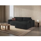 Micadoni Crna sklopiva kutna garnitura od bouclé tkanine (s desnim kutom) Jodie – Home | shoptok.hr