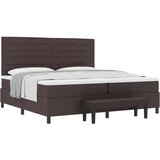  Vzmetnica s škatlo in klopjo temno siva 200x200 cm tkanina, (22083143) | Shoptok.si