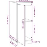 Komode 2 kom sive 31 5 x 34 x 75 cm od masivne borovine | shoptok.hr