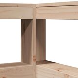  Knjižna postelja brez vzmetnice 200x200 cm trdna borovina | Shoptok.si