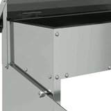 Feeder Hranilka za piške s pedali srebrna 48,5 x 39,5 x 19 cm, (5000221488) | Shoptok.si