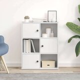 vidaXL Knjižna omara bela 60x24x76,5 cm inženirski les | Shoptok.si