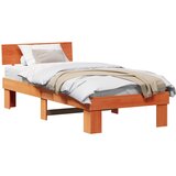  Krevetna konstrukcija s uzglavljem Vosak smeđa 80 x 200 cm | shoptok.hr