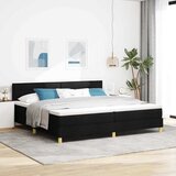  LED Box Spring Krevet s LED trakama Crna 200 x 200 cm tkanina | shoptok.hr